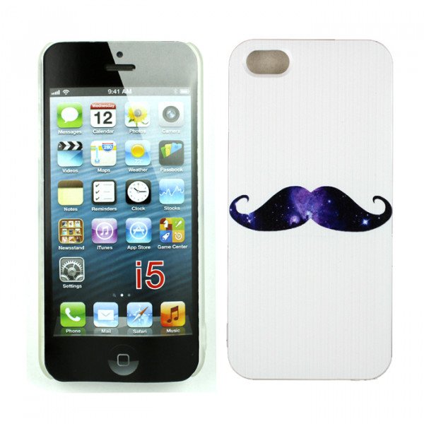 Wholesale Apple iPhone 5 5S Design Case (Mustache)